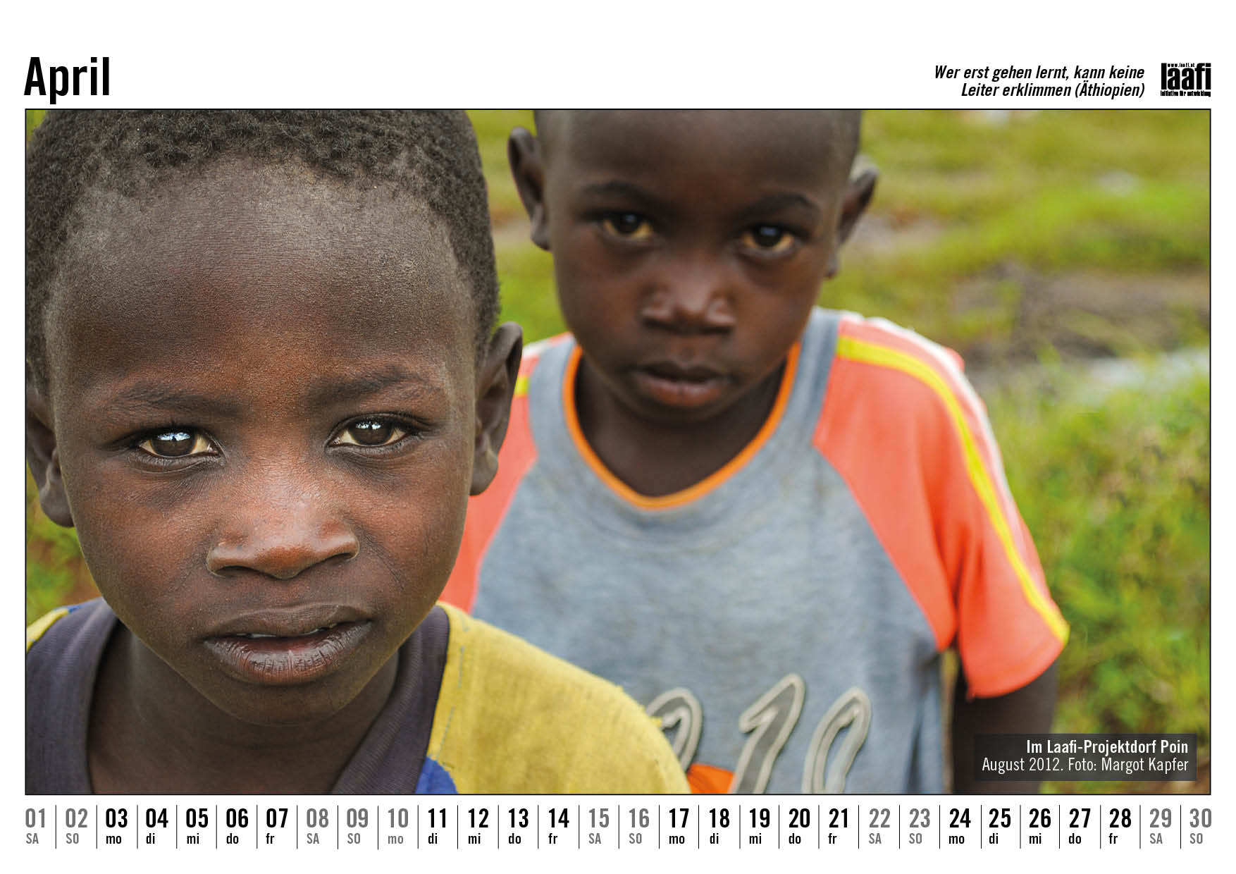 Burkina Faso Fotokalender April 2023