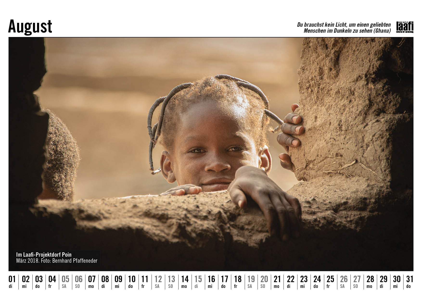 Burkina Faso Fotokalender August 2023