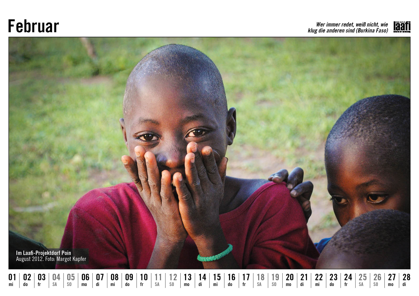 Burkina Faso Fotokalender Februar 2023