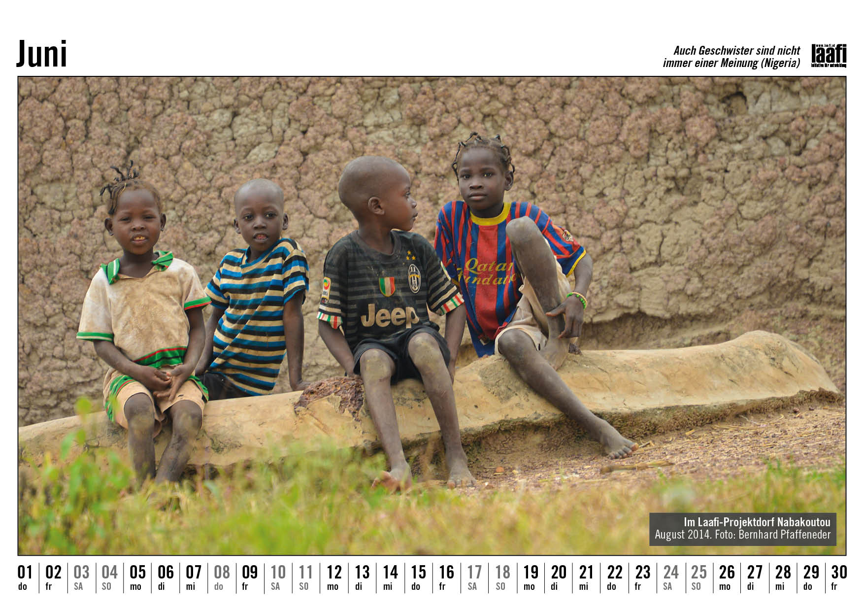 Burkina Faso Fotokalender Juni 2023