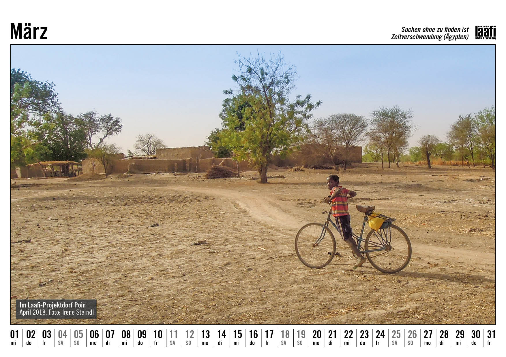 Burkina Faso Fotokalender März 2023