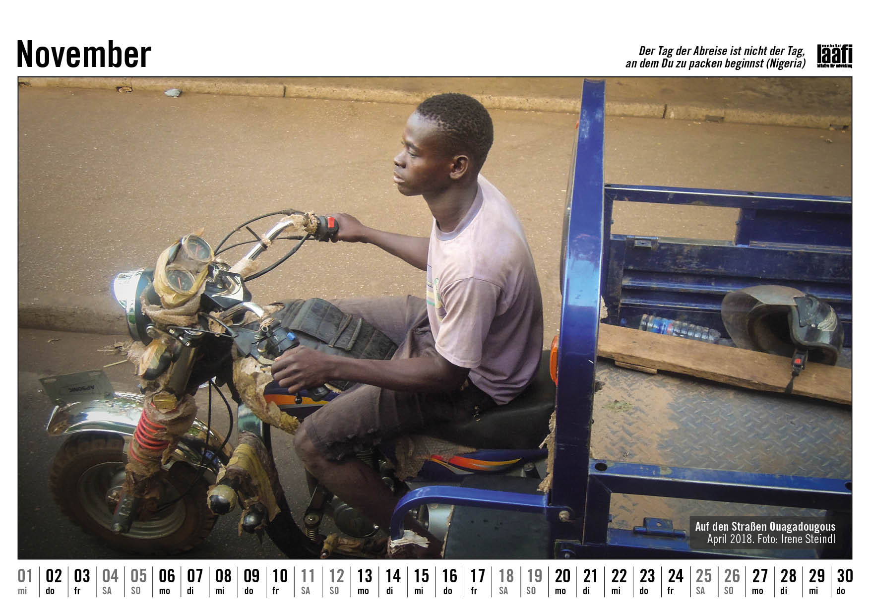 Burkina Faso Fotokalender November 2023