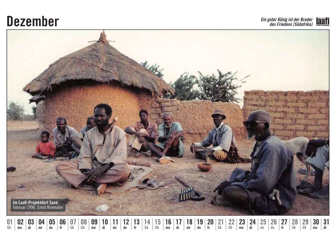 Burkina Faso Fotokalender Dezember 2024