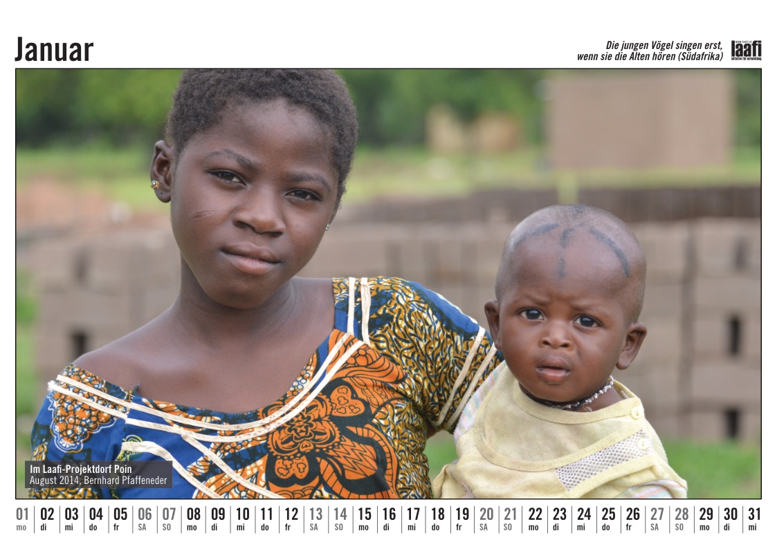 Burkina Faso Fotokalender Januar 2024