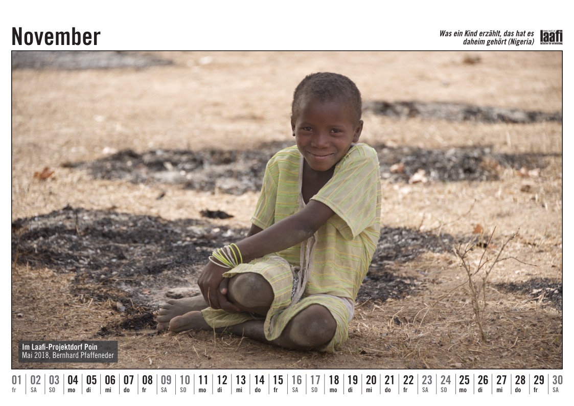Burkina Faso Fotokalender November 2024